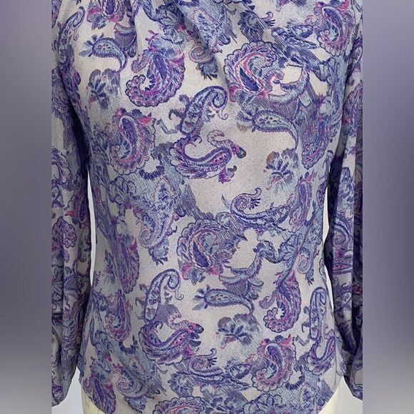 Isabel Marant Torence Paisley Silk Cut-Out Top size 38/ us size 6 - Picture 8 of 16